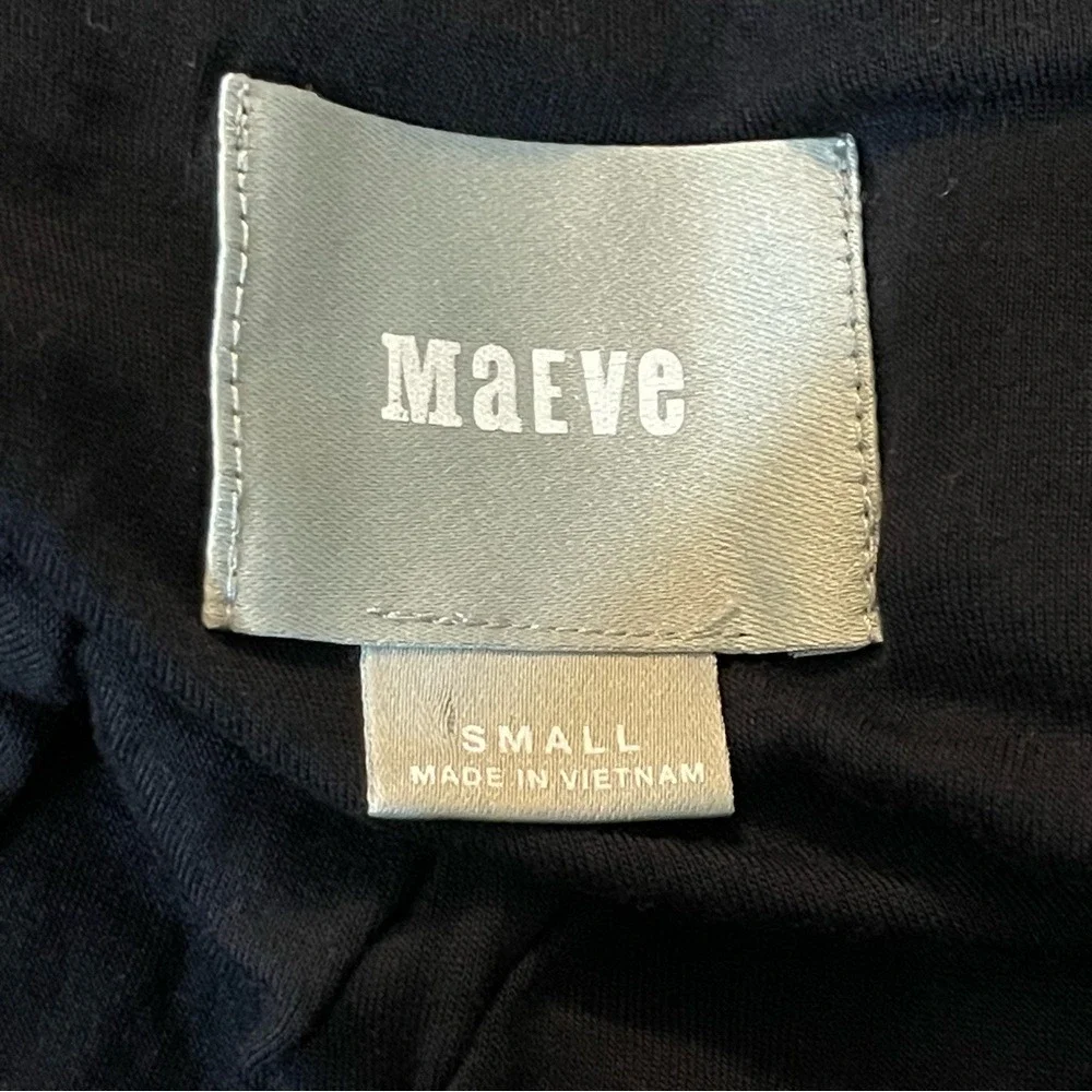 Maeve‎ One-Shoulder Navy and White Striped Dress
